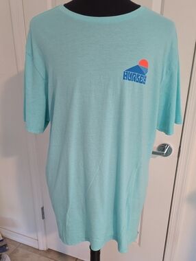 Hurley Seafoam Short Sleeve Tee with Surf Graphic